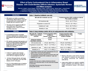 Effect of Early Corticosteroid Use in Inflammatory Bowel Disease with Clostridioides Difficile Infection: Systematic Review and Meta-analysis